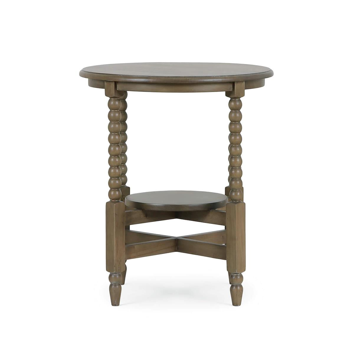 Bramble Cholet Round Side Table — Straw Wash