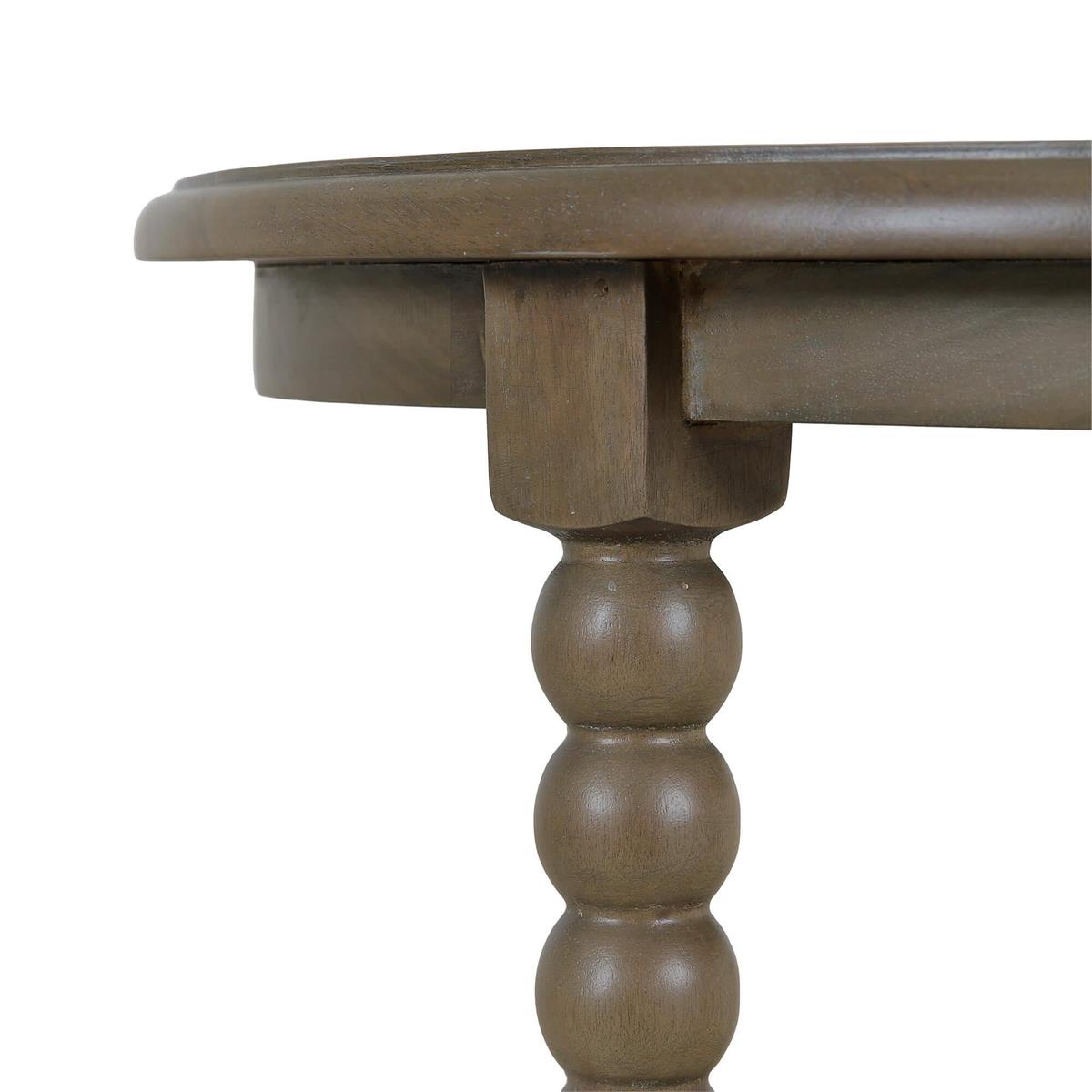 Bramble Cholet Round Side Table — Straw Wash