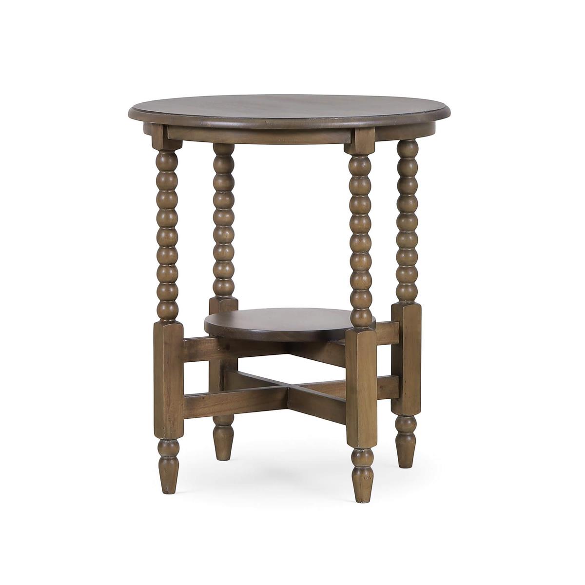 Bramble Cholet Round Side Table — Straw Wash