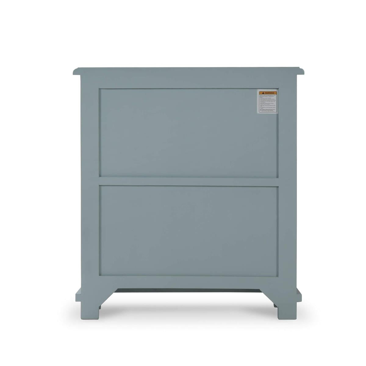 Bramble Osborn Narrow 2 Door Cabinet — Ocean Blue / Light Distressed