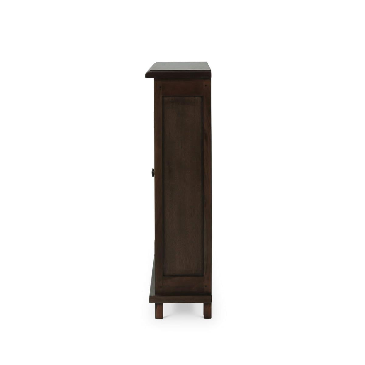 Bramble Osborn Narrow 2 Door Cabinet — Dark Walnut
