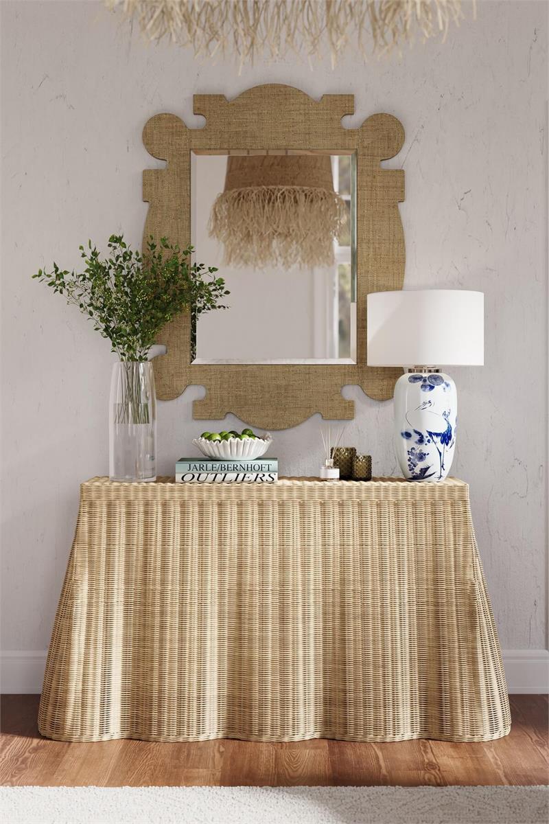 Bramble Rodeo Mirror — Raffia Raw