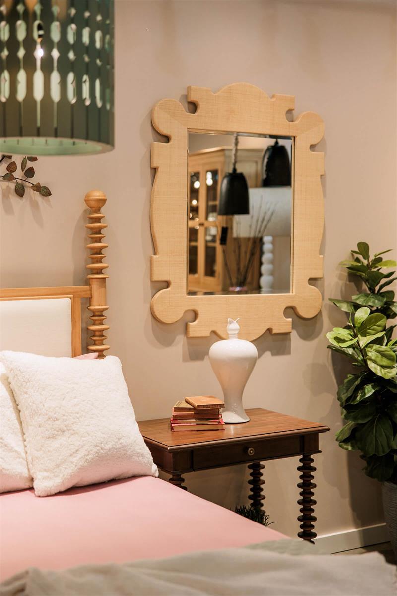 Bramble Rodeo Mirror — Raffia Raw