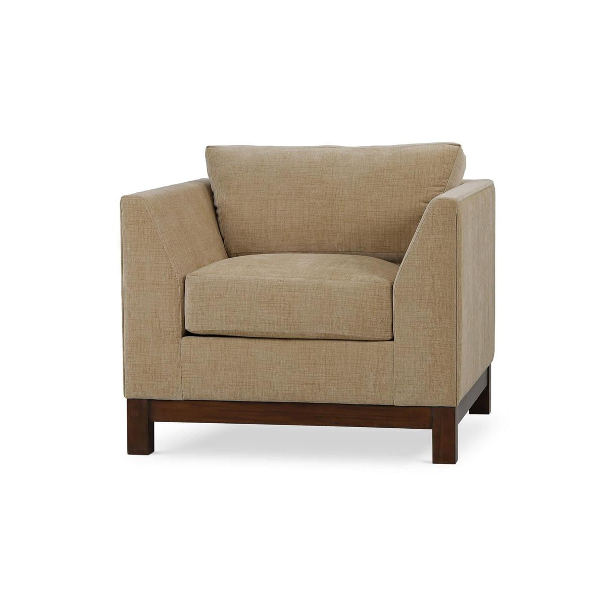 Bramble Aberdeen Chair — Dark Walnut / Thames French Yellow
