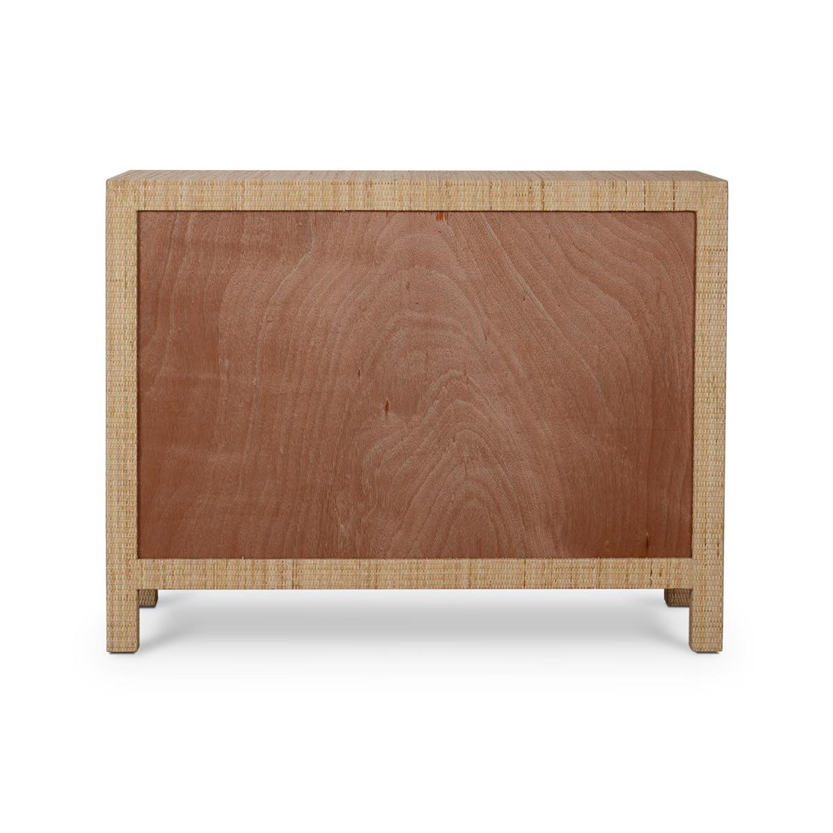 Bramble Kagu 3 Drawer Dresser Wrapped — Rattan Natural