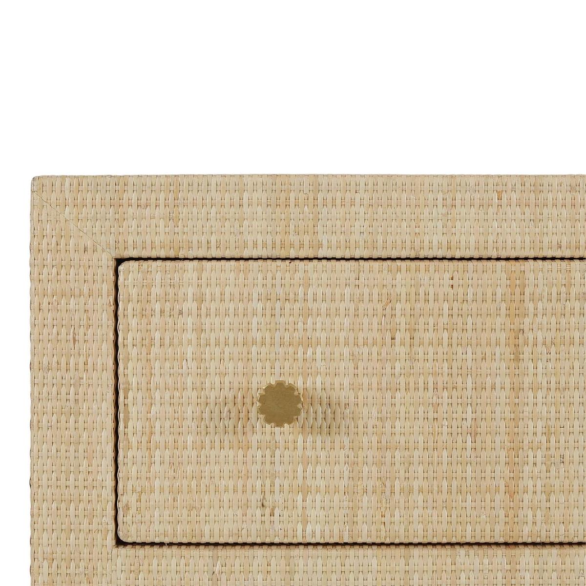 Bramble Kagu 6 Drawer Dresser w/ Rattan Natural — Rattan Natural