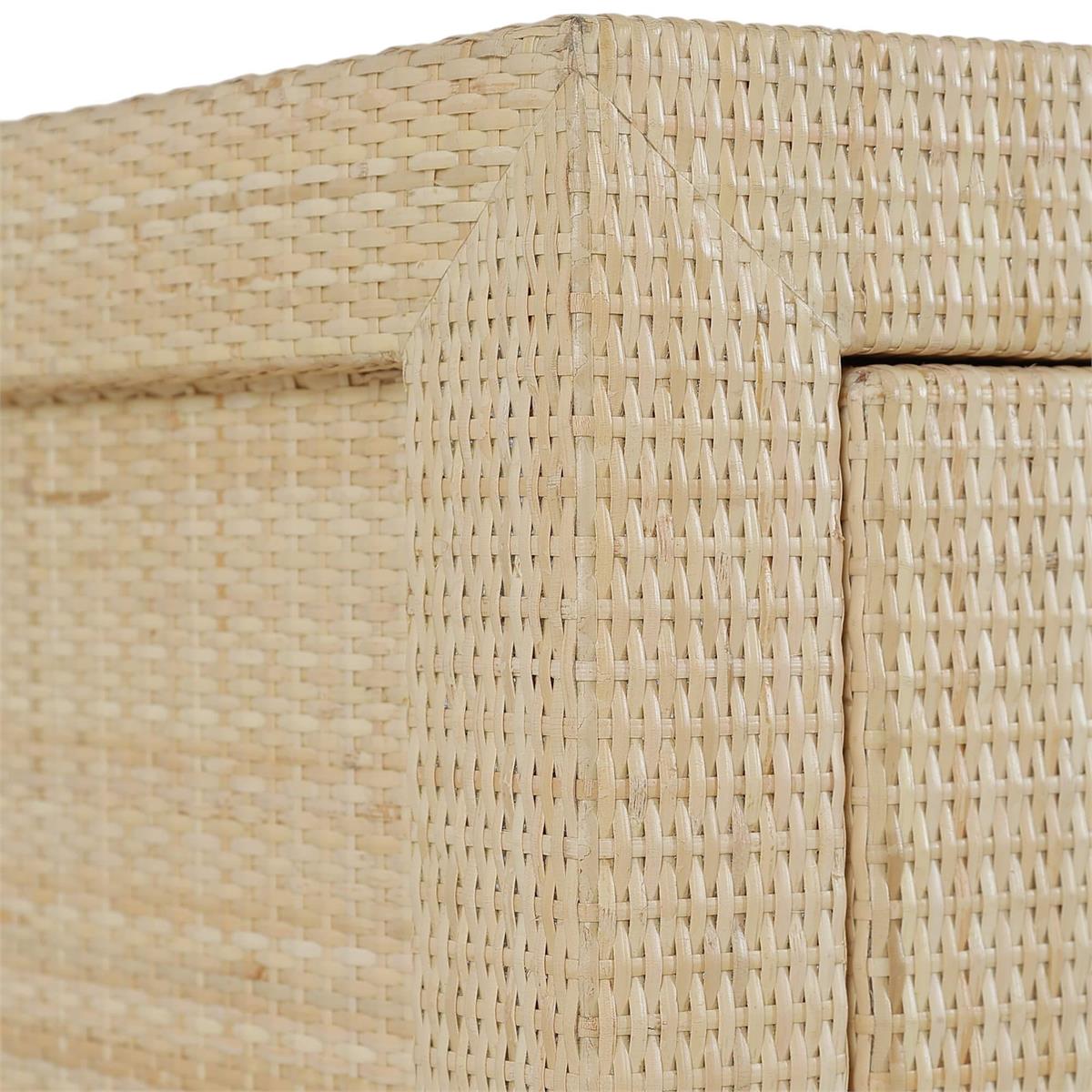Bramble Kagu 6 Drawer Dresser w/ Rattan Natural — Rattan Natural