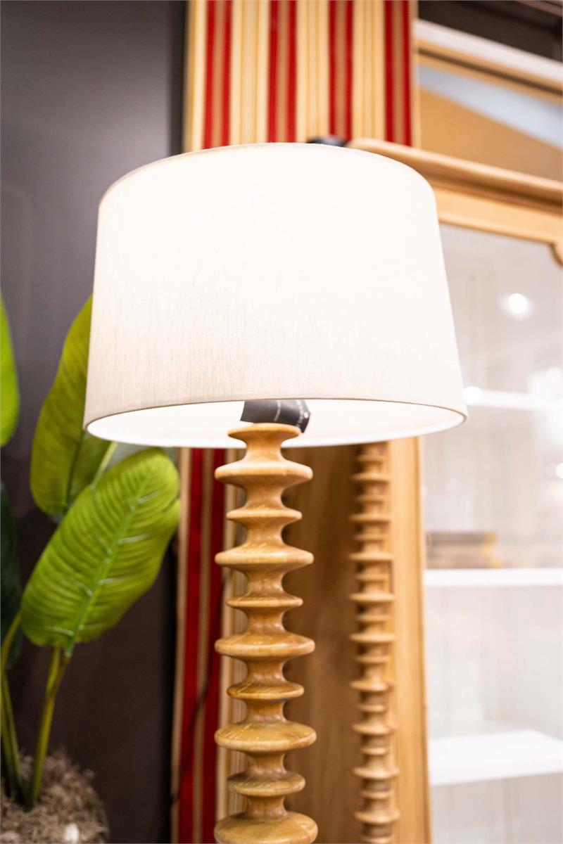 Bramble Milano Floor Lamp — Fruit Wood / Pebble