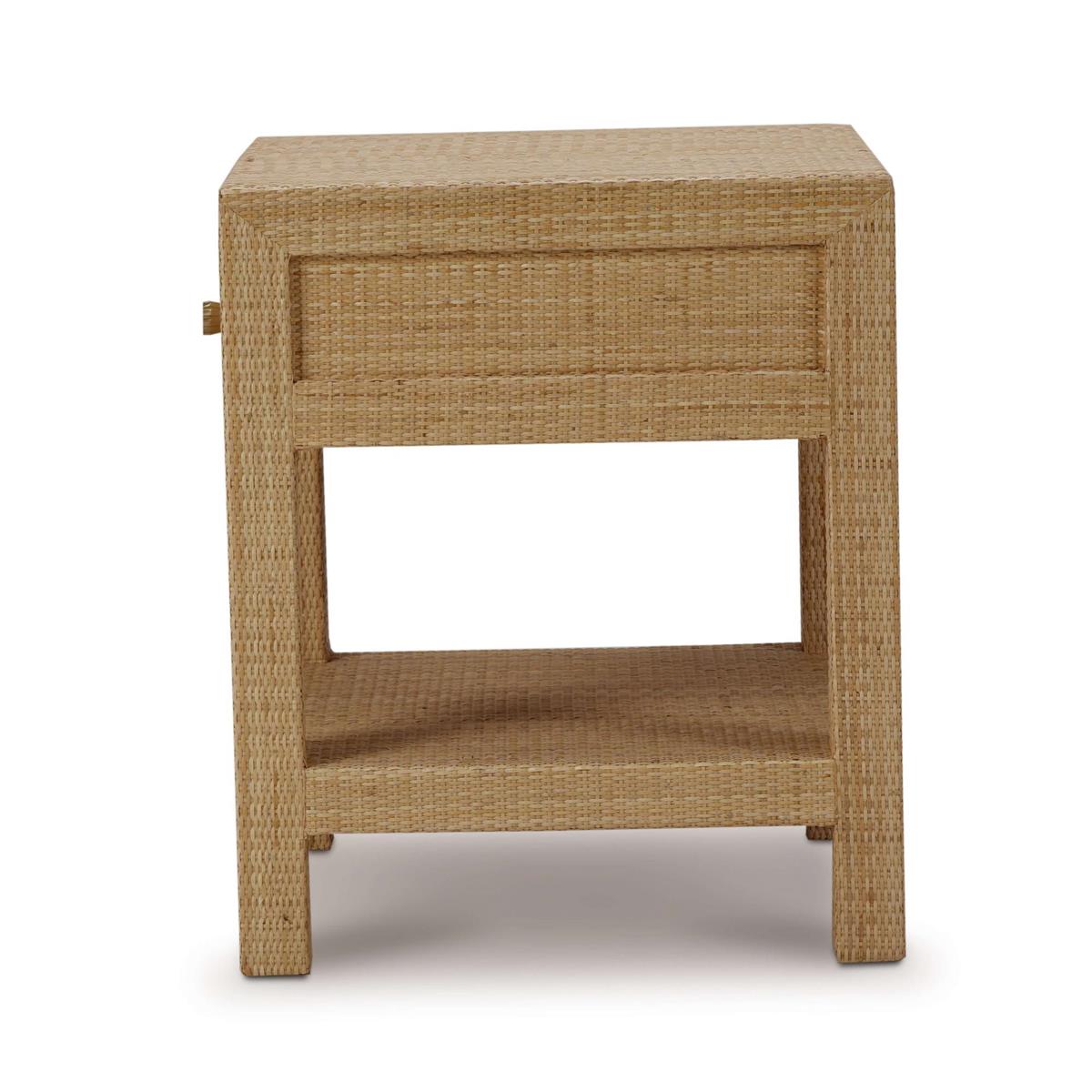Bramble Kagu 1 Drawer Nightstand Wrapped — Rattan Natural