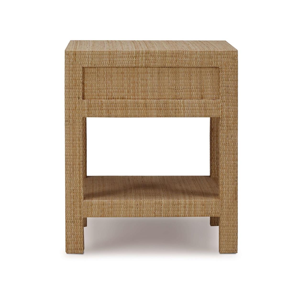 Bramble Kagu 1 Drawer Nightstand Wrapped — Rattan Natural