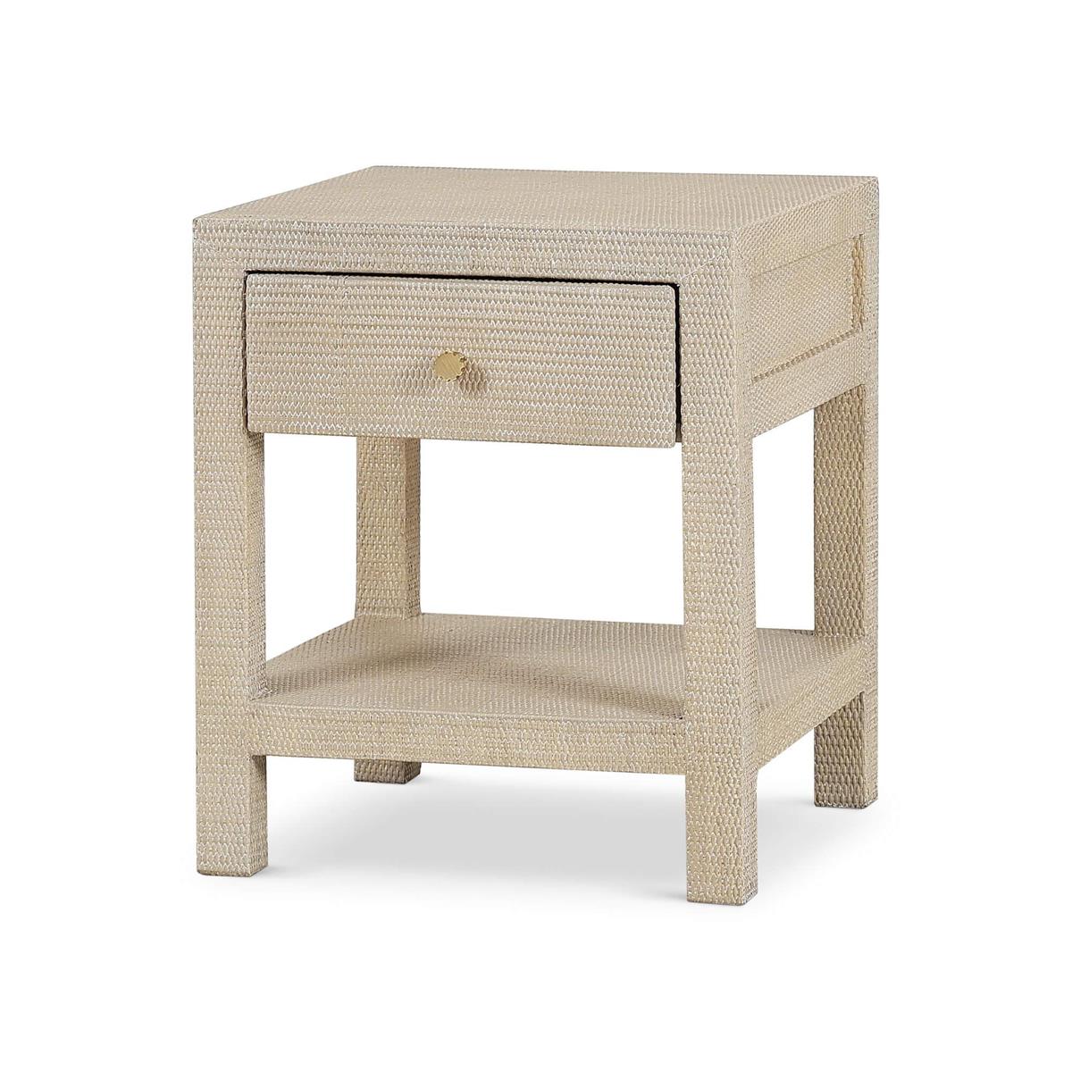 Bramble Kagu 1 Drawer Nightstand Wrapped — Rattan Sandbar