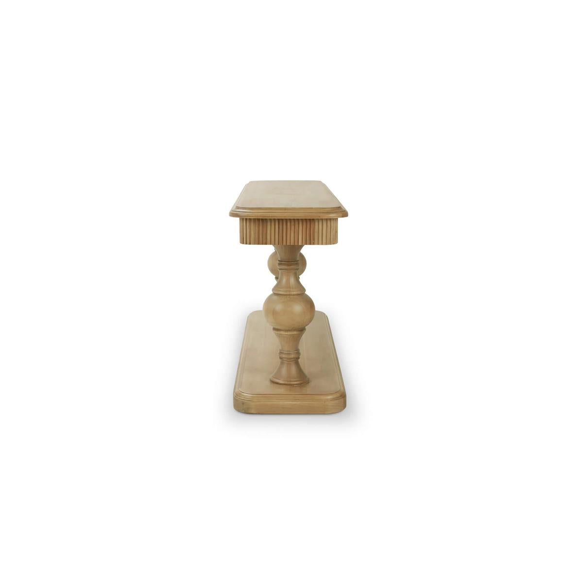 Bramble Kraton 2 Drawer Pedestal Console Table — Fruit Wood