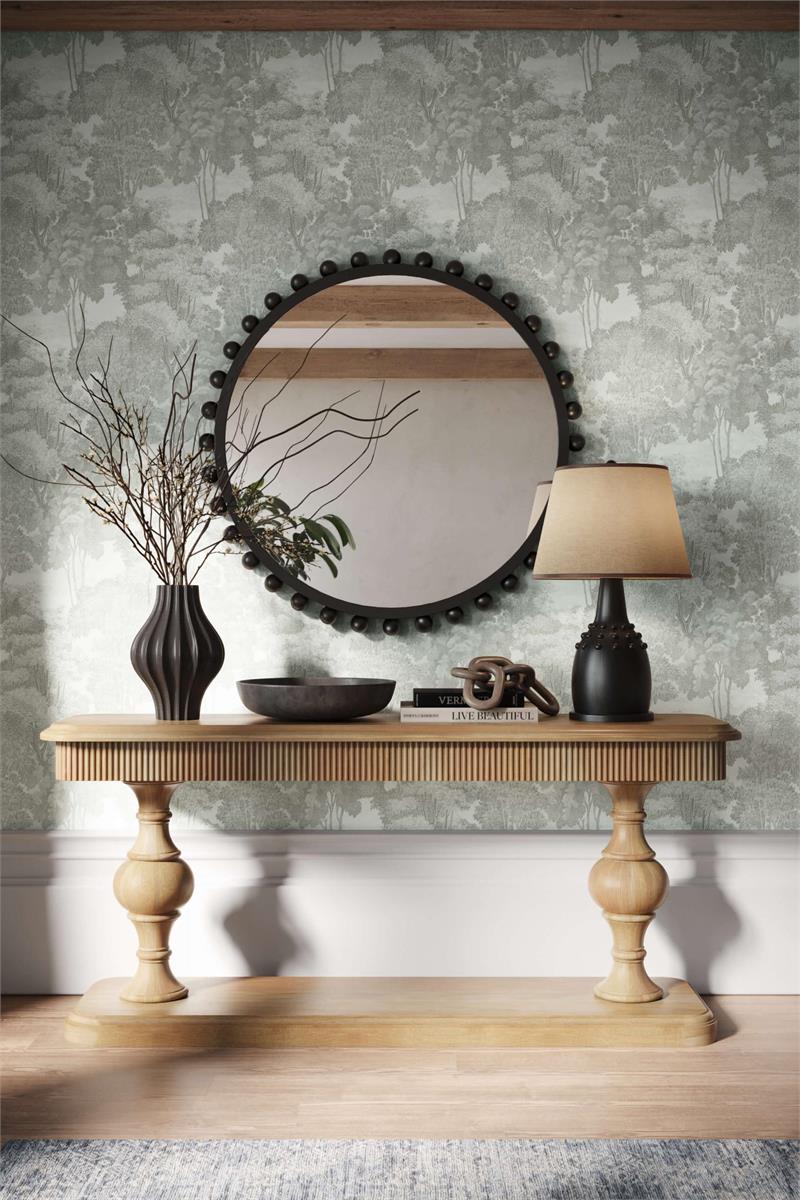 Bramble Kraton 2 Drawer Pedestal Console Table — Fruit Wood