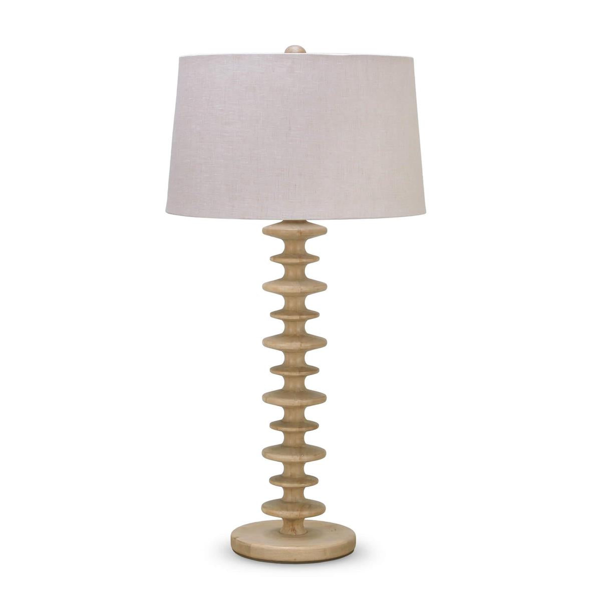 Bramble Milano Table Lamp — Fruit Wood / Pebble