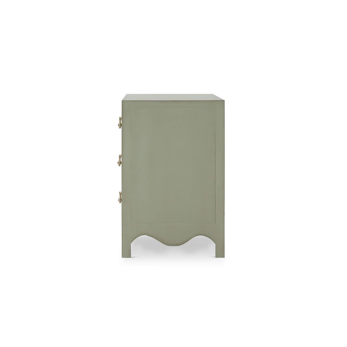 Bramble Chloe 3 Drawer Dresser — Vintage Fennel Green / Light Distressed