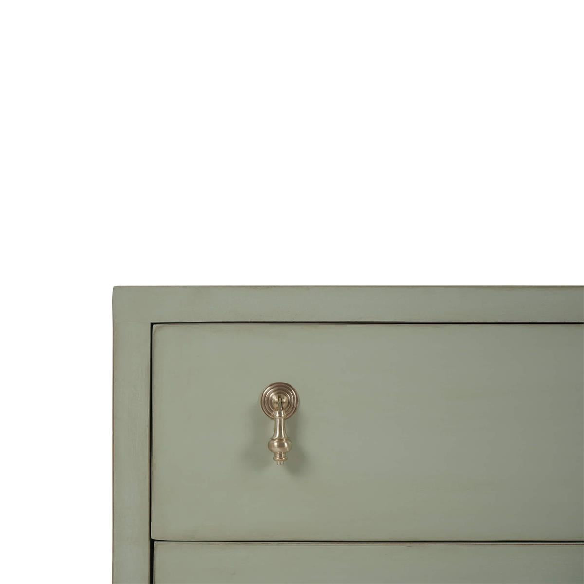 Bramble Chloe 3 Drawer Dresser — Vintage Fennel Green / Light Distressed