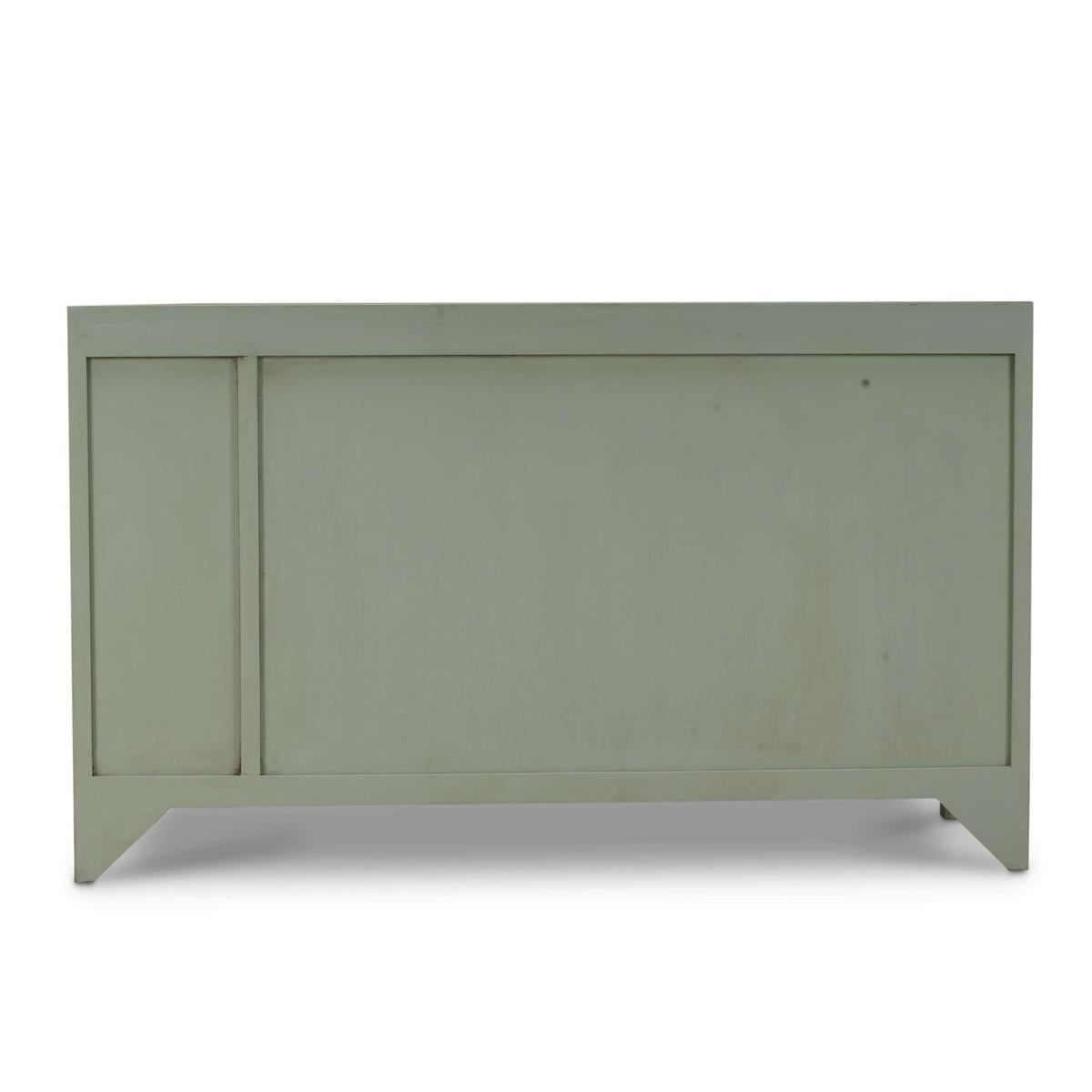 Bramble Chloe 6 Drawer Dresser — Vintage Fennel Green / Light Distressed
