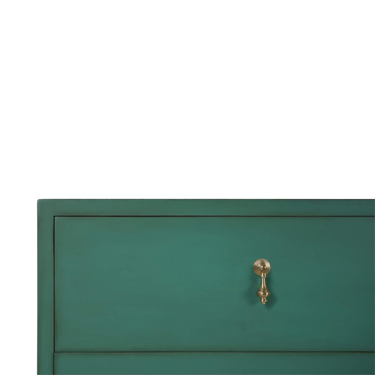Bramble Chloe 6 Drawer Dresser — Vintage Willow Green / Light Distressed