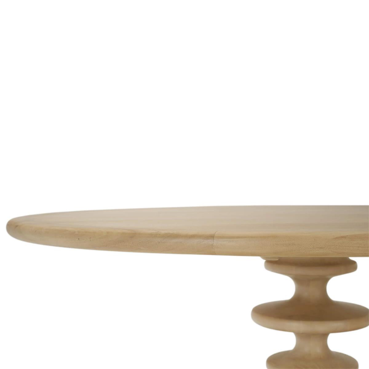 Bramble Milano Round Dining Table 60" — Fruit Wood
