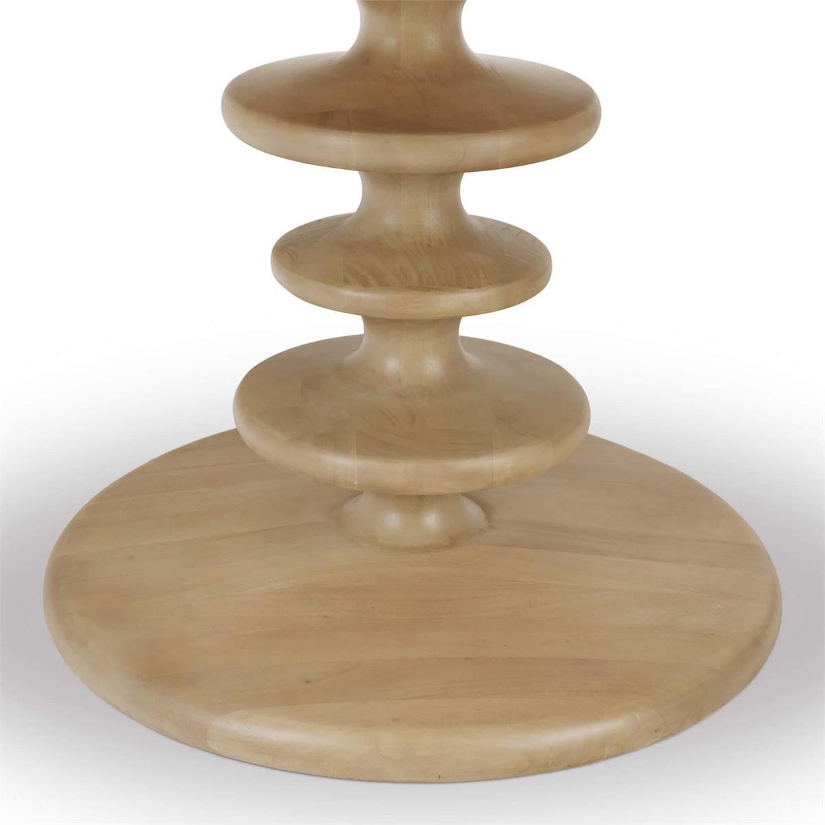 Bramble Milano Round Dining Table 60" — Fruit Wood