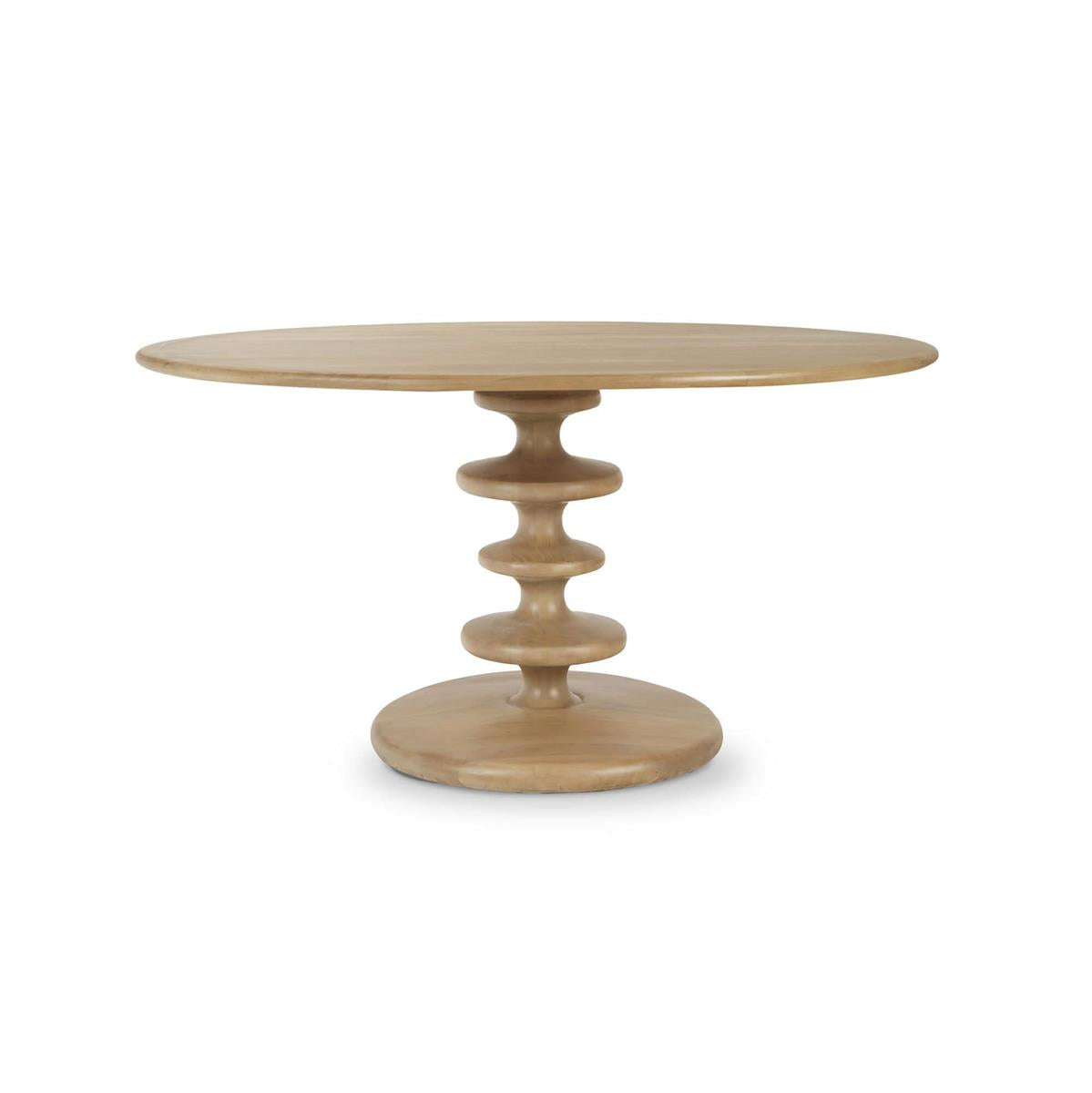 Bramble Milano Round Dining Table 60" — Fruit Wood