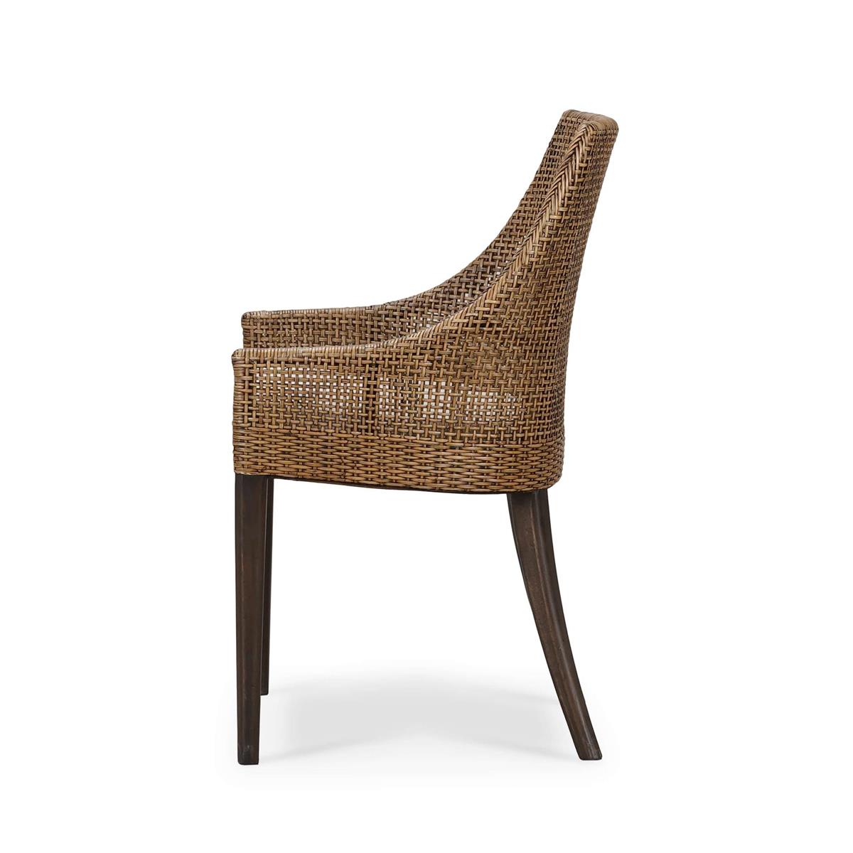 Bramble Savanah Dining Chair — Dark Walnut / Arctic