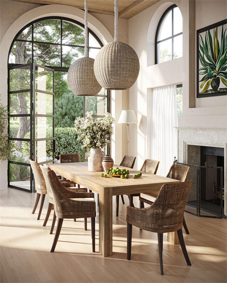 Bramble Savanah Dining Chair — Dark Walnut / Arctic