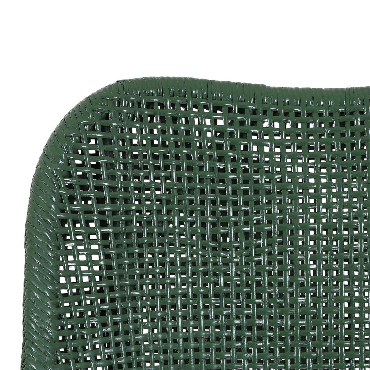 Bramble Cristo Dining Chair — Ivy Shiny / Dinara Natural