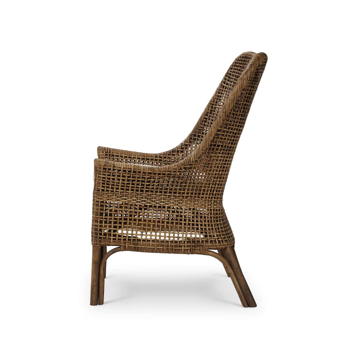 Bramble Cristo Dining Chair — Rattan Glaze / Arctic