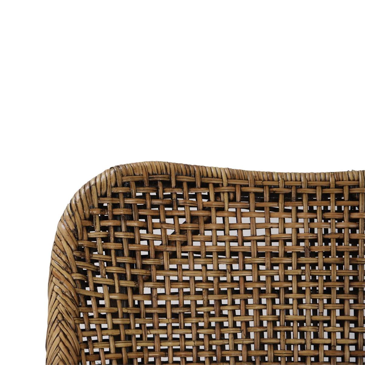 Bramble Cristo Dining Chair — Rattan Glaze / Arctic