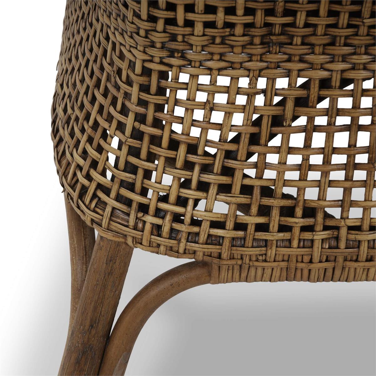Bramble Cristo Dining Chair — Rattan Glaze / Arctic