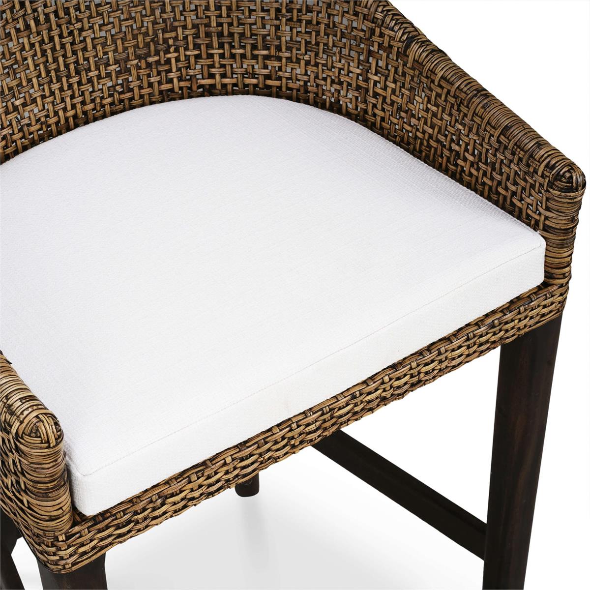 Bramble Savanah Barstool — Dark Walnut / Arctic