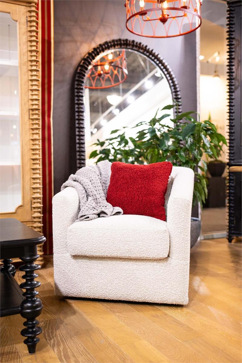 Bramble Victor Swivel Chair — Boucle Sand