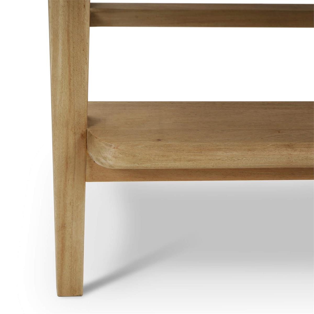 Bramble Elanor Counter Stool w/ Arms — Fruit Wood / Natural