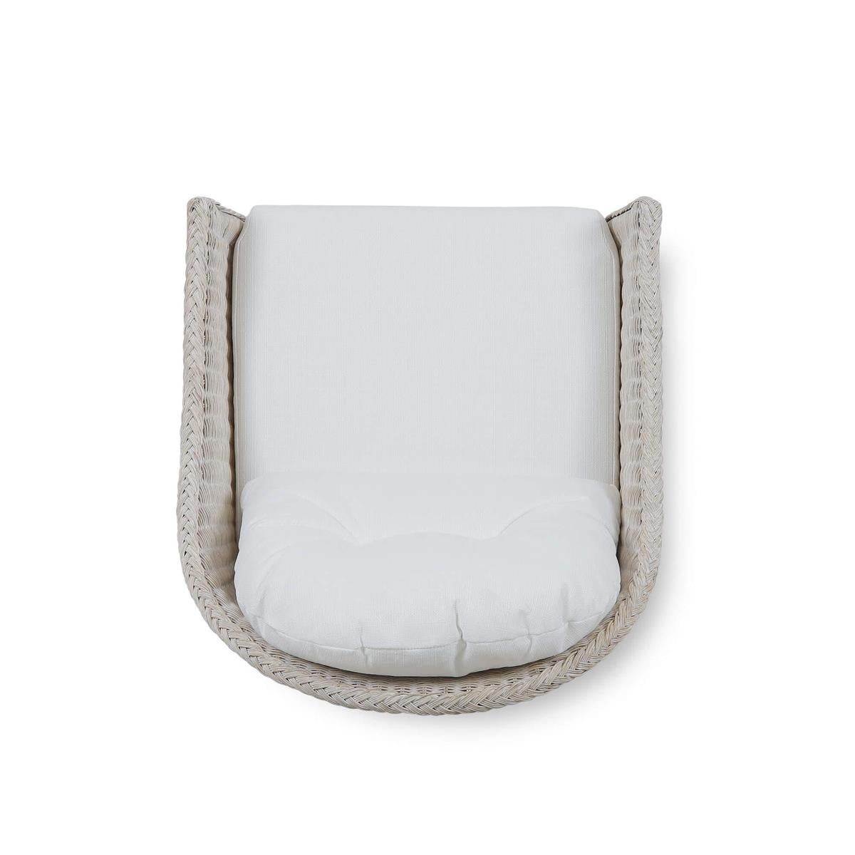Bramble Nantucket Swivel Chair — Rattan White Wash / Arctic