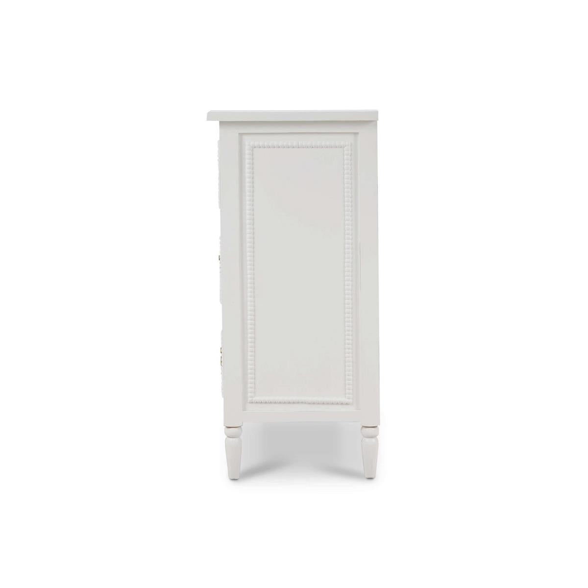 Bramble Cholet 7 Drawer Dresser — Architectural White / Light Distressed