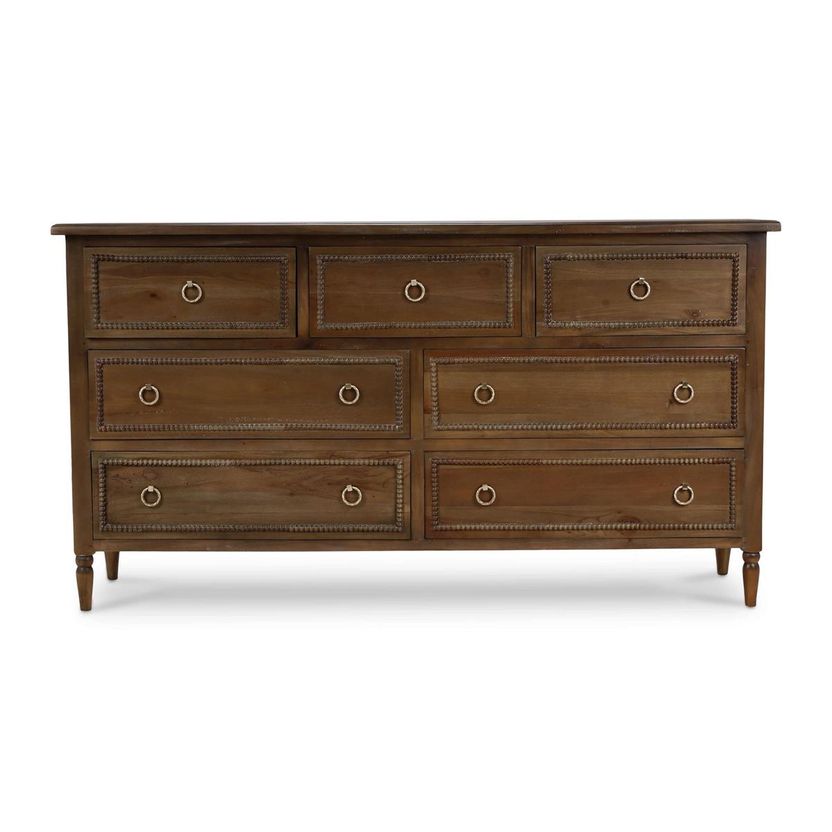 Bramble Cholet 7 Drawer Dresser — Straw Wash