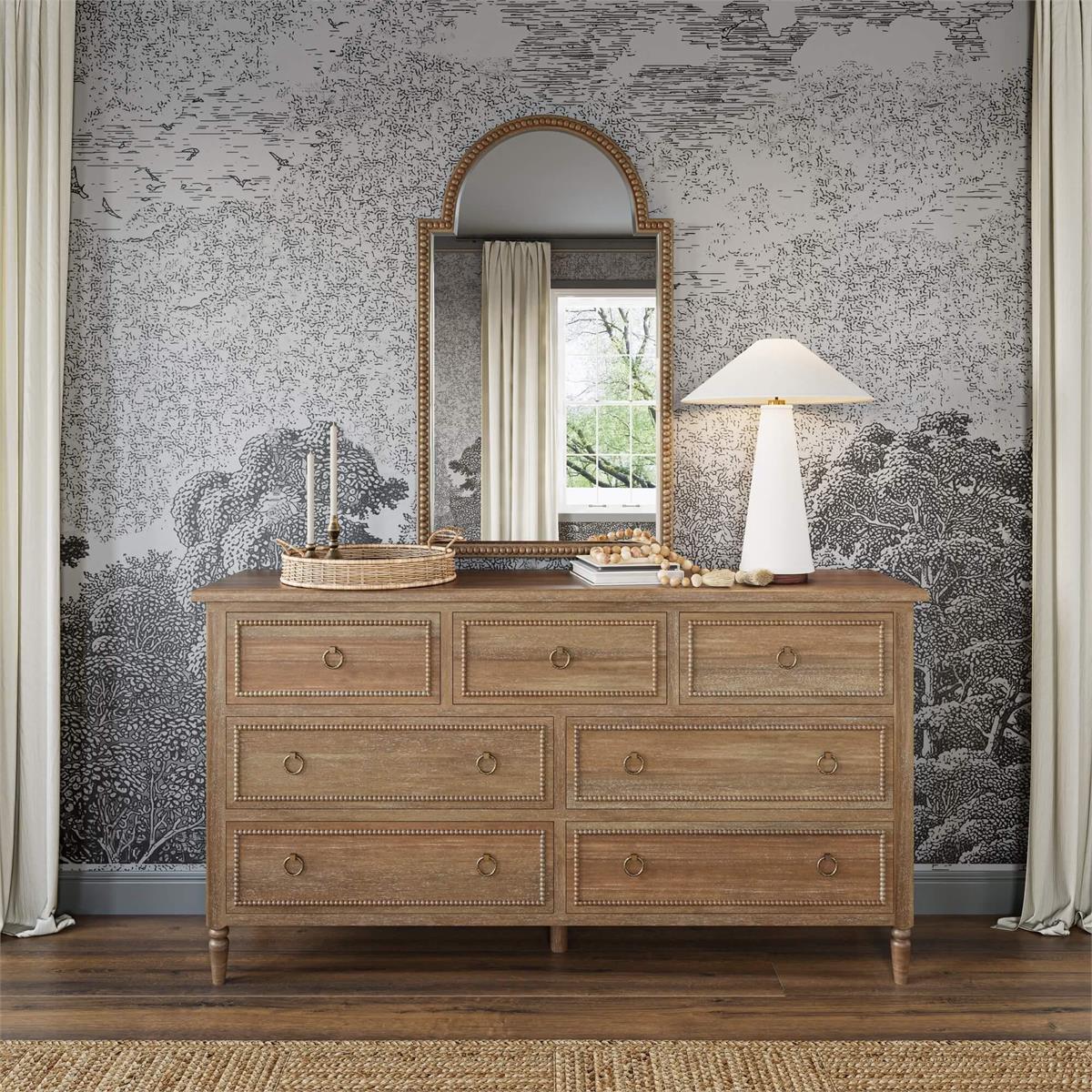 Bramble Cholet 7 Drawer Dresser — Straw Wash