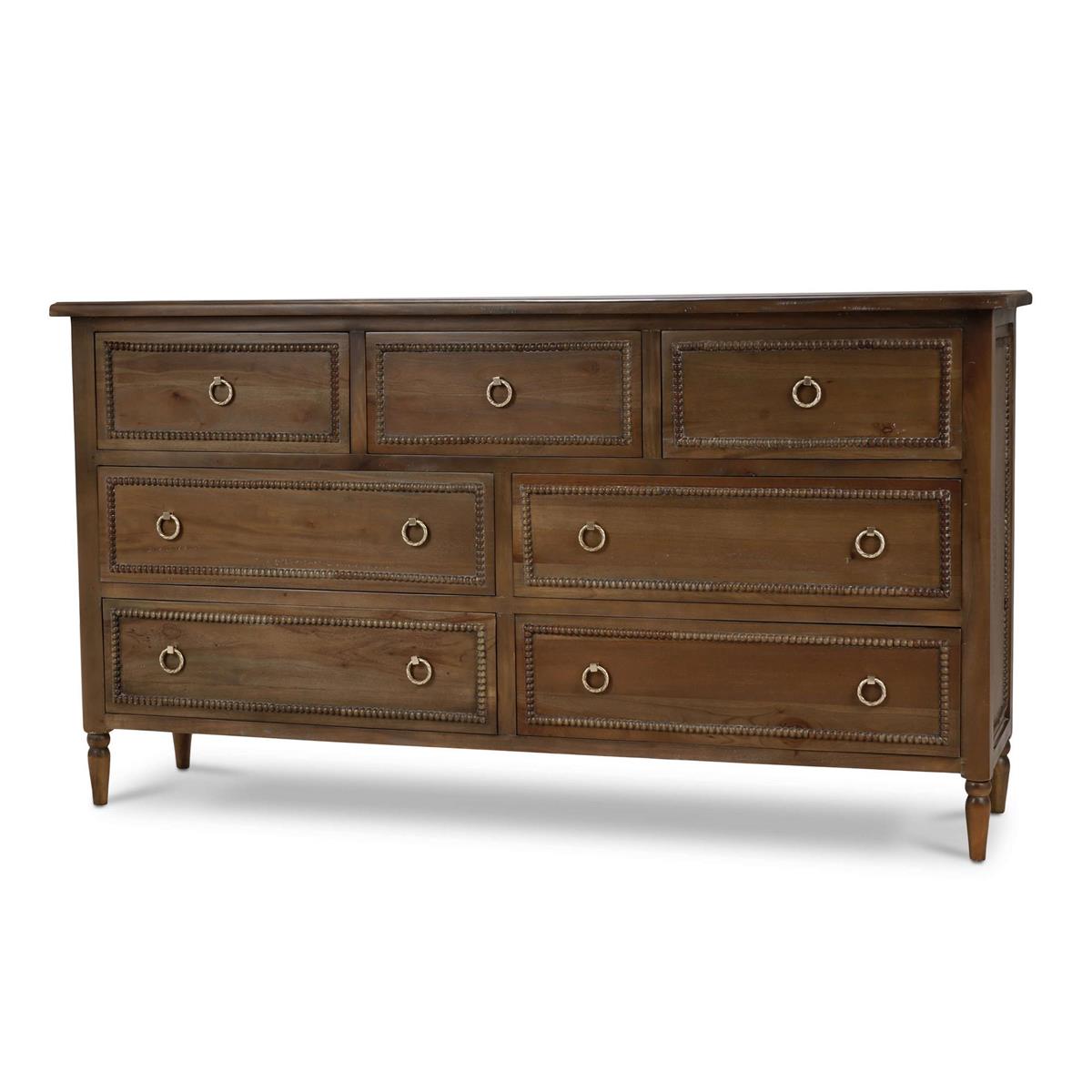 Bramble Cholet 7 Drawer Dresser — Straw Wash