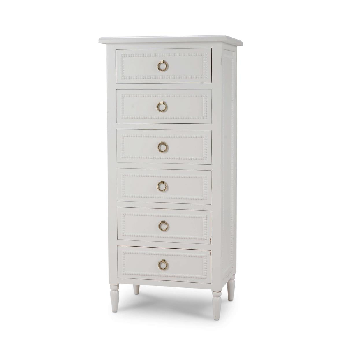 Bramble Cholet Lingerie Chest — Architectural White / Light Distressed