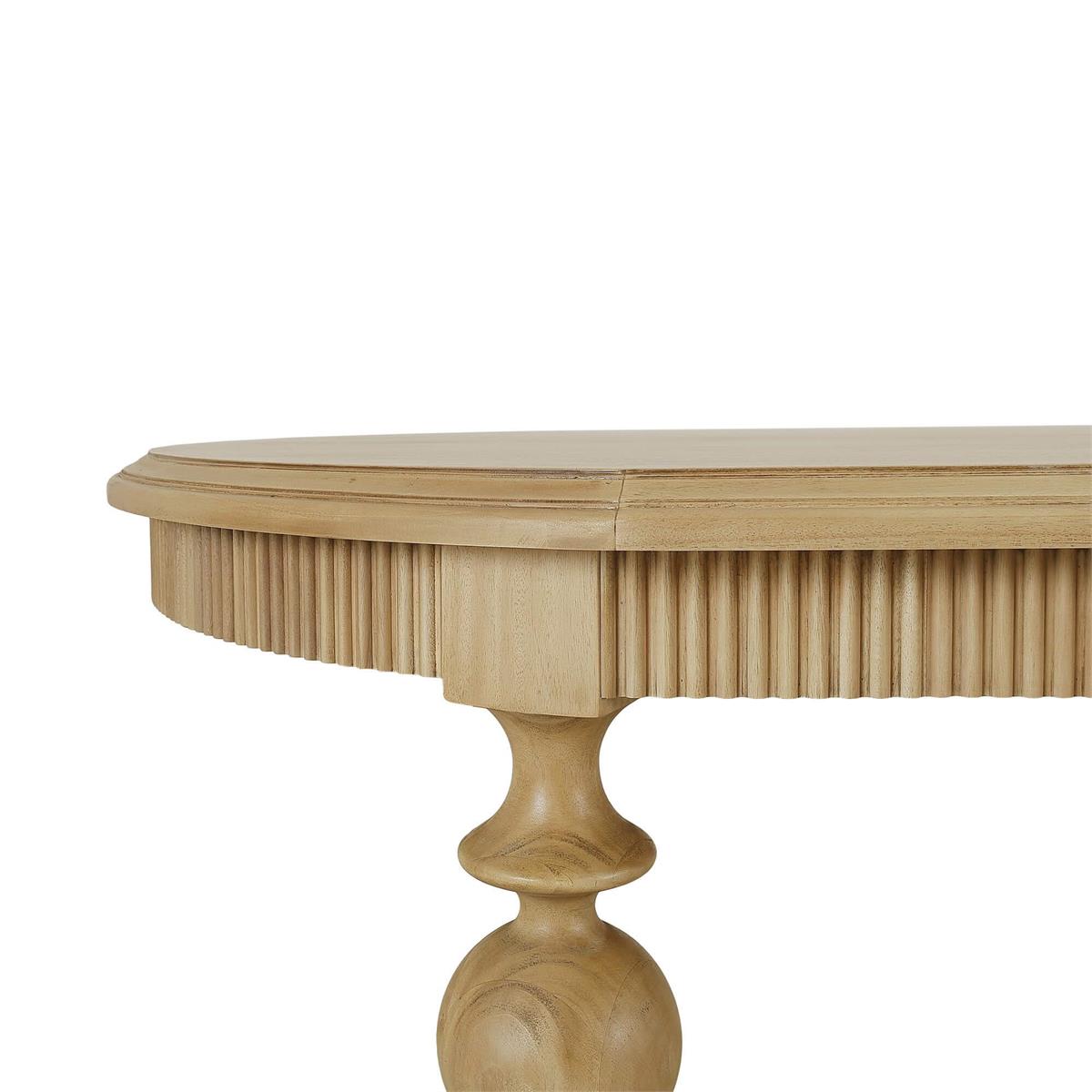 Bramble Kraton Butterfly Oval Extension Dining Table 80- 102" — Fruit Wood