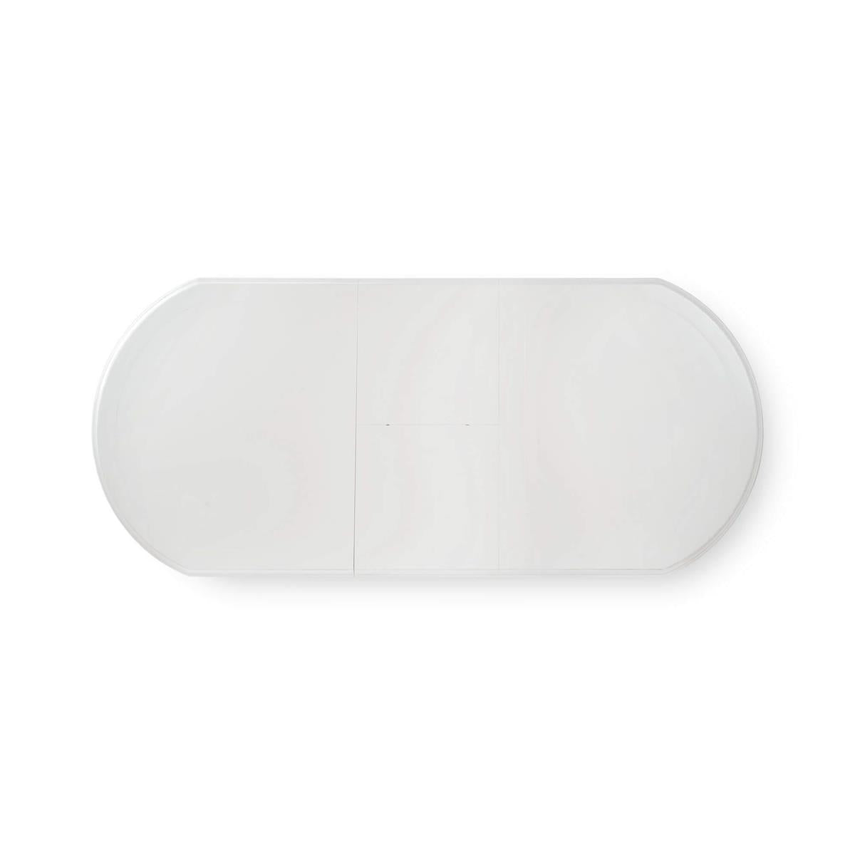 Bramble Kraton Butterfly Oval Extension Dining Table 80- 102" — True White *