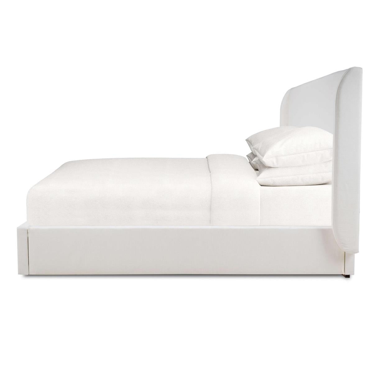 Bramble Luxor Upholstered Bed King — Arctic