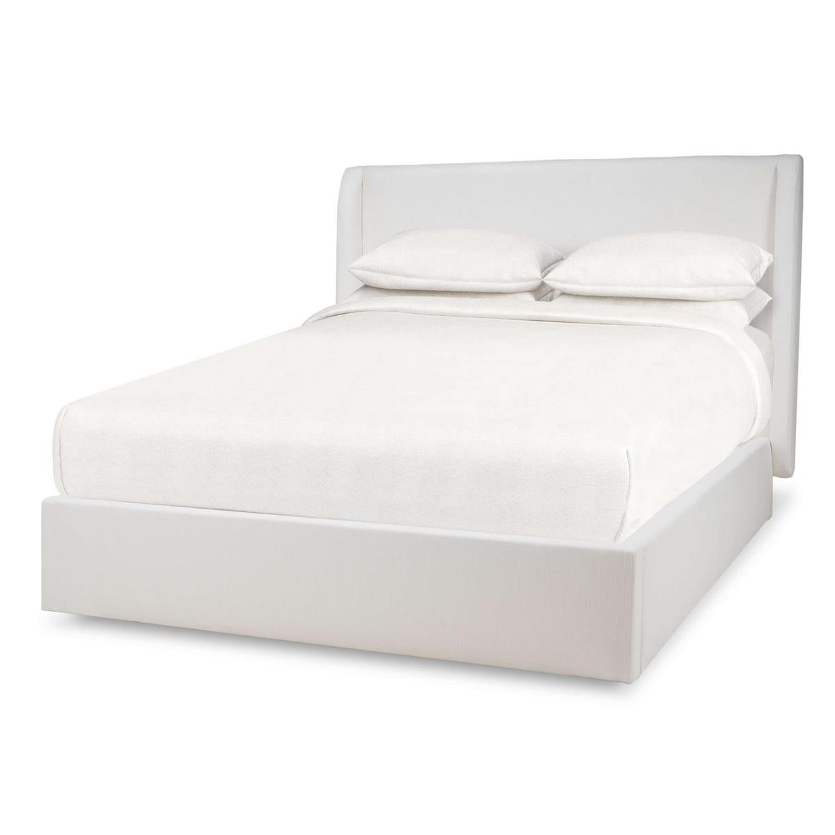 Bramble Luxor Upholstered Bed King — Arctic