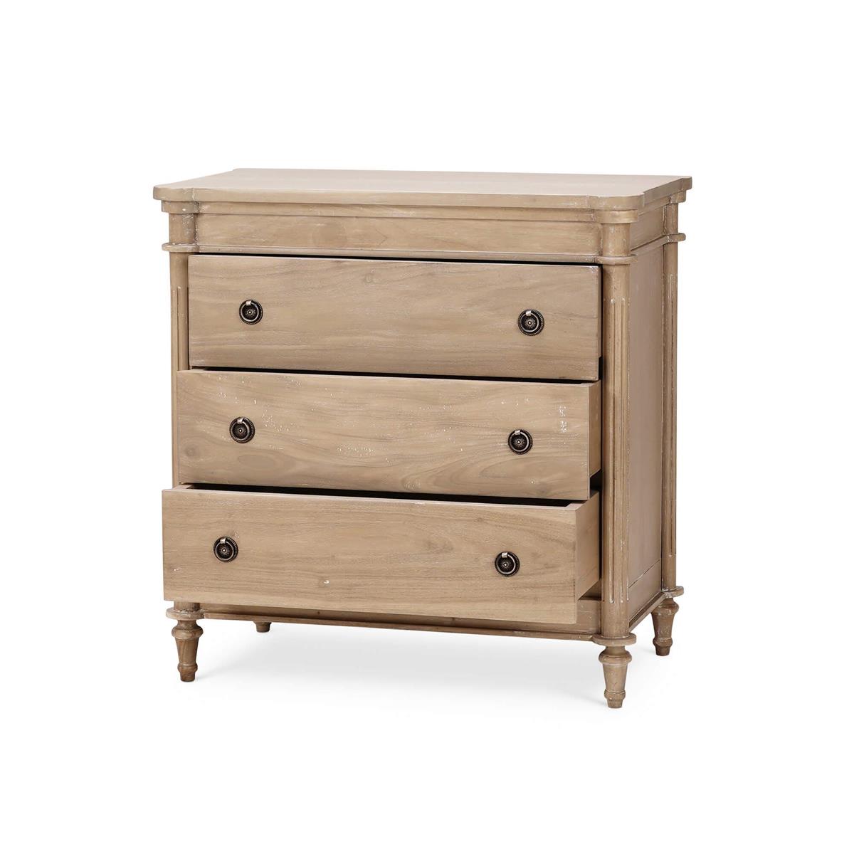 Bramble Kelly 3 Drawer Bedside Cabinet — Sandbar