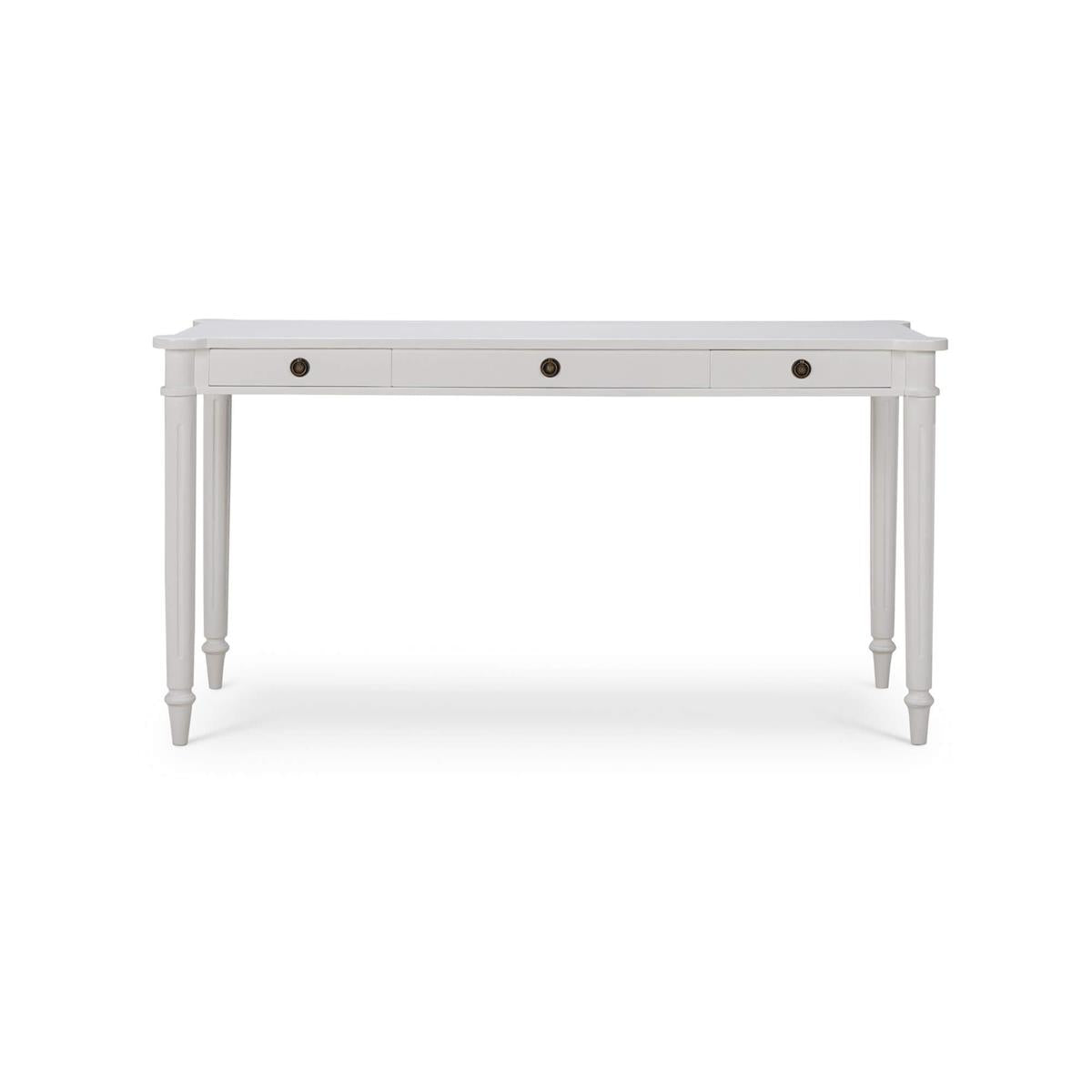 Bramble Kelly 3 Drawer Desk — True White *