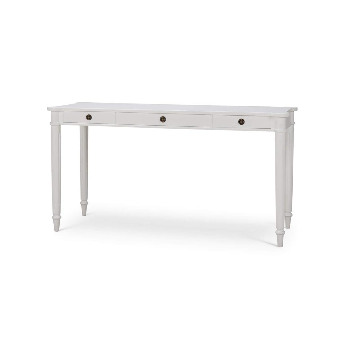 Bramble Kelly 3 Drawer Desk — True White *