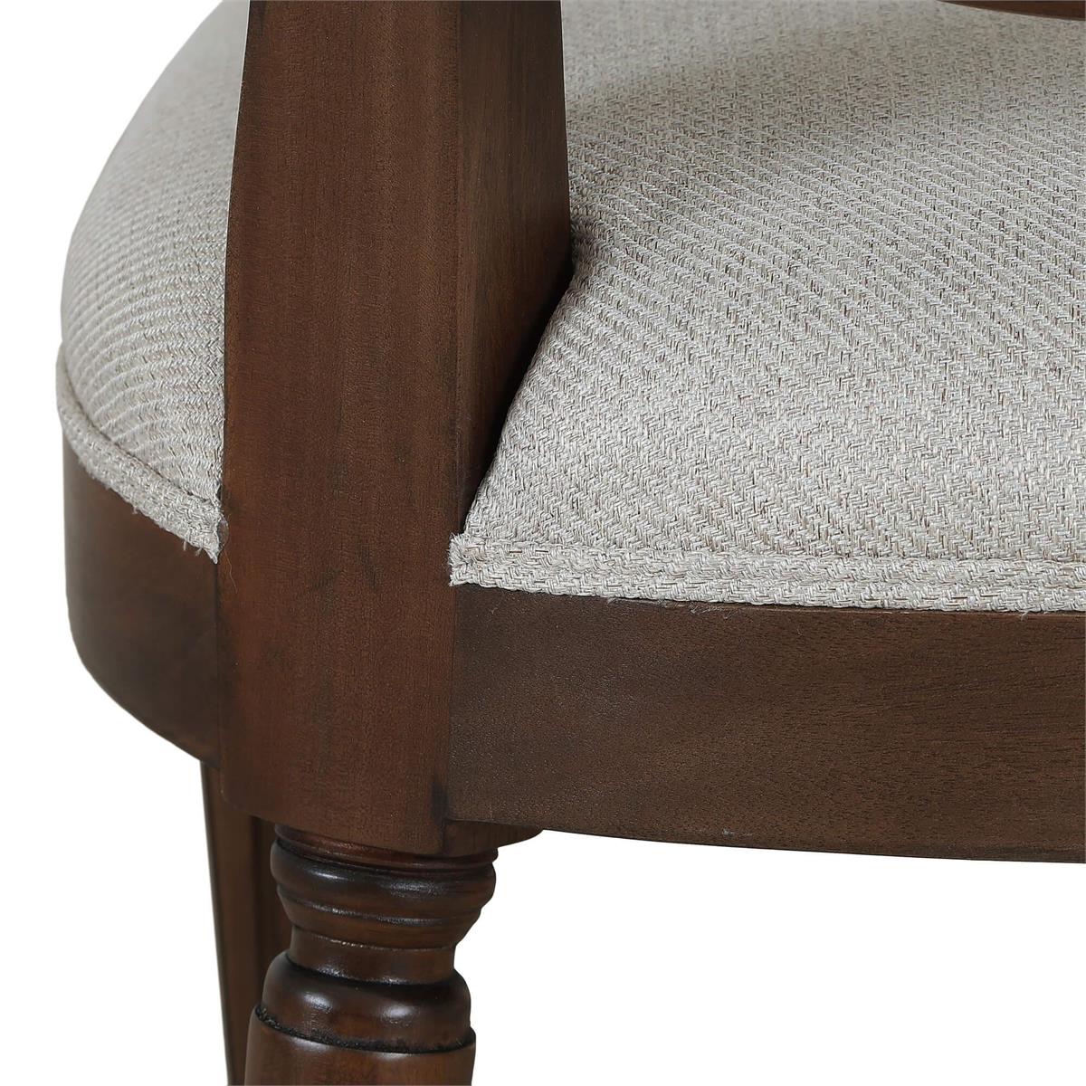 Bramble Fiona Dining Chair — Dark Walnut / Truffle