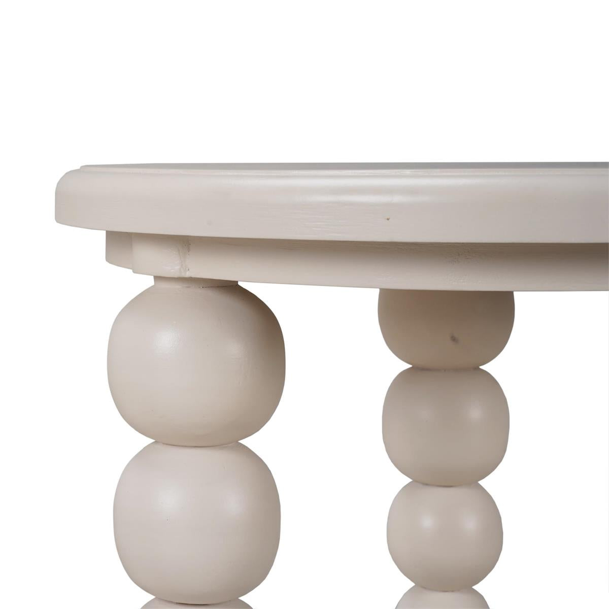 Bramble Cholet Side Table — Putty / Light Distressed