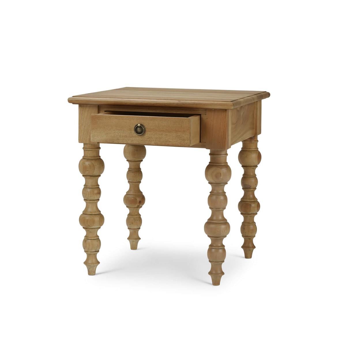 Bramble Madison 1 Drawer End Table — Fruit Wood